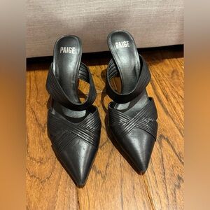 Paige Black Stiletto Mule